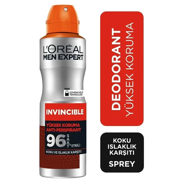 L'Oreal Paris Men Expert Invincible 150 ml Erkek Deodorant