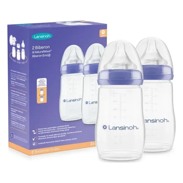 Lansinoh NaturalWave 240 ml 2'li Biberon Seti