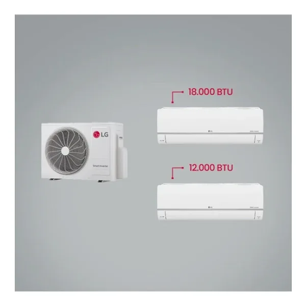 Lg 1+2 Multi Sistem / 18+12 Iç Üniteler ve 1 Adet Dış Ünite / Al Thinq Wi-Fi Kontrolü