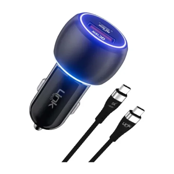 LinkTech C686 Premium 48 W Type-C Kablolu Hızlı Araç Şarj Aleti