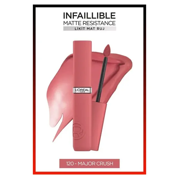 L'Oreal Paris Infaillible Matte Resistance 120 Major Crush Likit Ruj