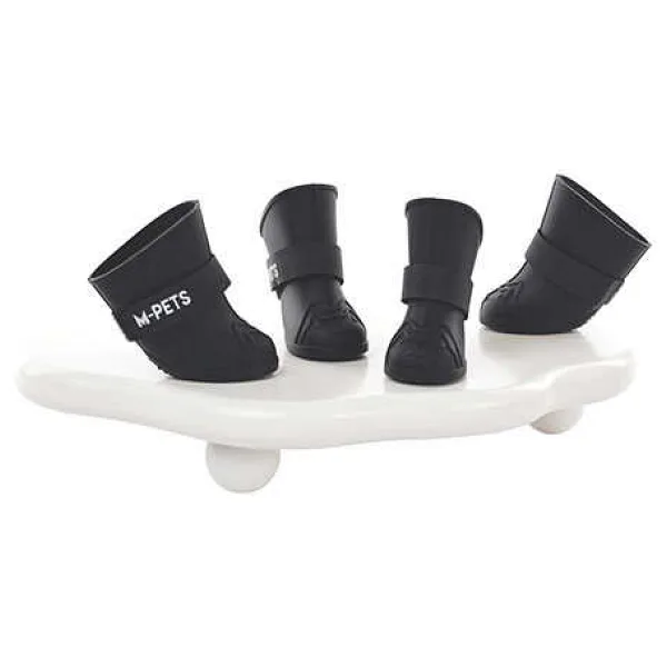 M-Pets Rainy Day Köpek Ayakkabısı Siyah Medium 4,5x3,4 Cm