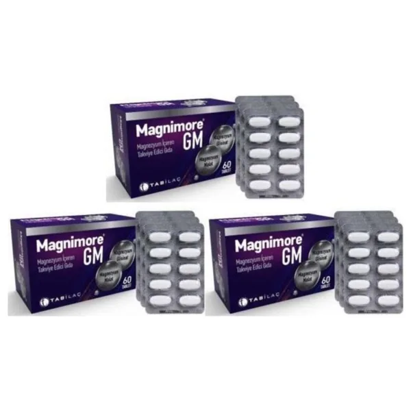 Magnimore GM Magnezyum 60 Tablet 3'lü