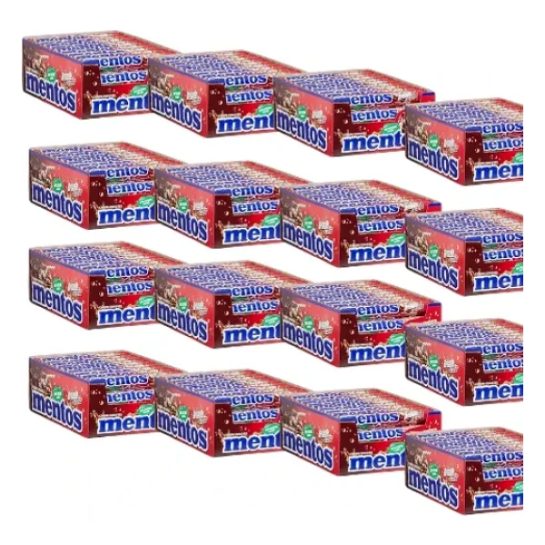 Mentos Stick Kola Aromalı Çiğnenen Draje Şekerleme 37,5 GR X 20 Adet X 16 Adet