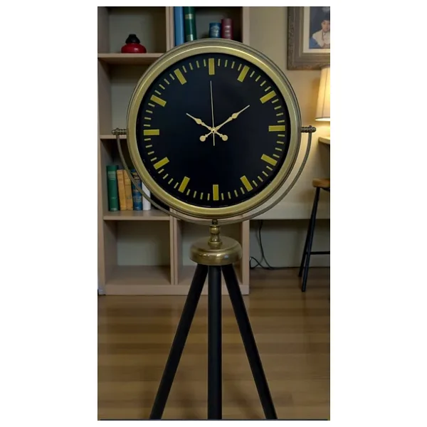 Nostalji Şık Tasarım Tripod Ayaklı Saat