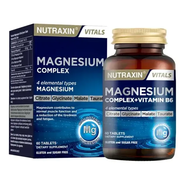 Nutraxin Magnesium Complex + Vitamin B6 60 Tablet
