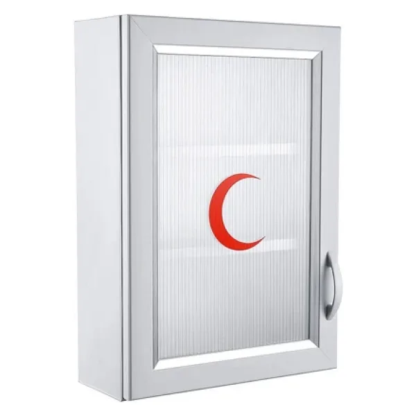 Omnipazar Clk-159 Pvc İlk Yardım Ecza Dolabı 3 Raflı Kapaklı Beyaz