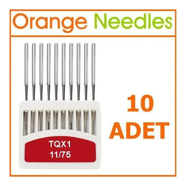 Orange Tqx1 Düğme Makinesi Iğnesi Kısa 11 Numara 10 Adet - Gümüş
