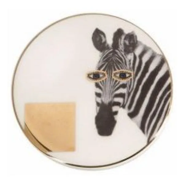 Porland 04ALM006624 Wild Life Zebra Bardak Altlığı 10 cm 4'lü