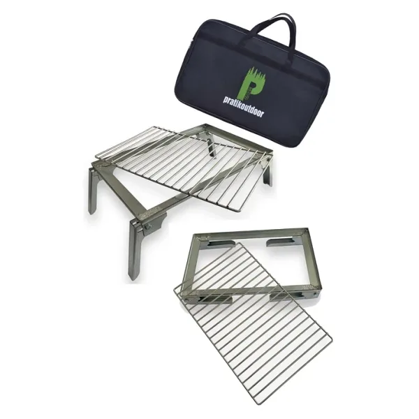 Pratikoutdoor Seyyar Telli Katlanır Izgara Pişirme Standı Ateş Üstü Izgara