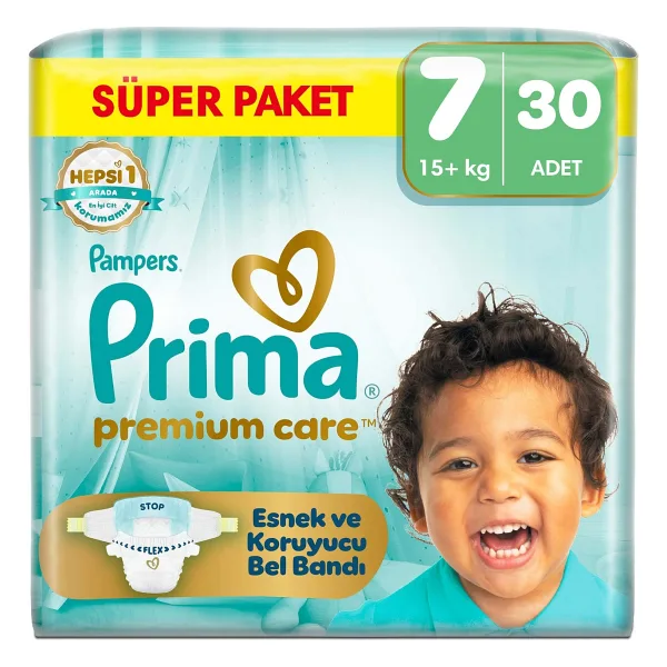 Prima PremiumCare Bebek Bezi Ekonomik Paket 7 Numara 30 Adet Bez