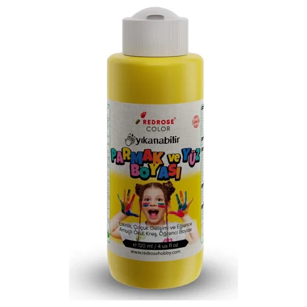 Red Rose 120 ml Sarı Parmak Boyası