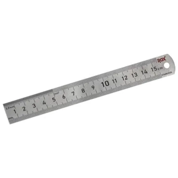 Rox 0198 Çift Taraflı Çelik Cetvel 150 Mm