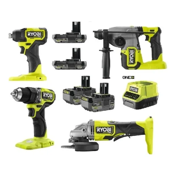 Ryobi Dörtlü Akülü Montaj Seti (Set4)