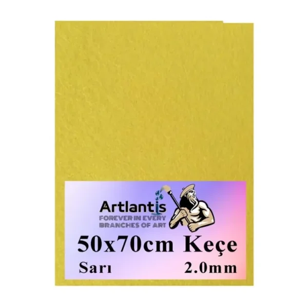 Sari Kece 50X70 Cm 2.0 Mm 1 Adet Renkli Hobi Kecesi Elisi Kecesi Anasinifi Kres Okul Oncesi