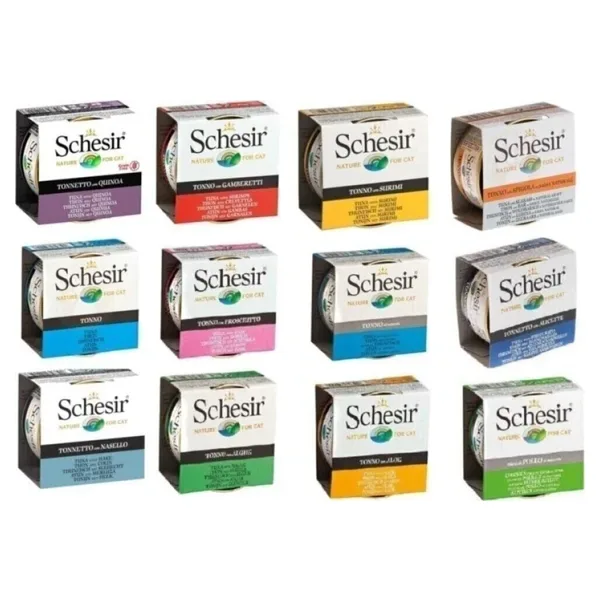 Schesir Karışık Konserve Yetişkin Kedi Maması 12 X 85 G
