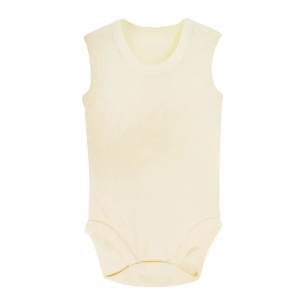 Sema Baby Jakarlı Askılı Badi (Body) - Krem 0-6 Ay