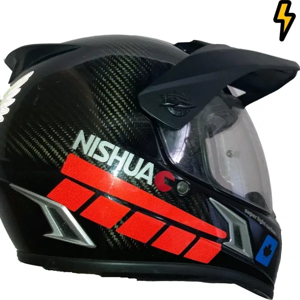 Şerit Tasarımlı Reflektif Motosiklet Kask Sticker Çınar Extreme