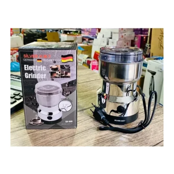 SILVERMAX Alman Teknolojisi 350w Profesyonel Baharat Kahve Kaya Tuzu Hurma Çekirdeği Iğde Çekirdeği Öğütücü