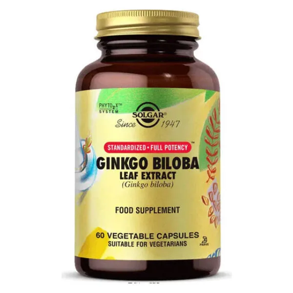 Solgar Ginkgo Biloba Leaf Extract 60 Kapsül