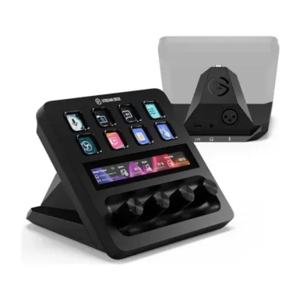 Stream Deck + Xlr - Ses Mikseri ve Denetleyici, Arka Xlr'den Usb'ye Mikrofon Arayüzü, Podcasting, Yayın, Içerik Oluşturucular, Kadranlar ve