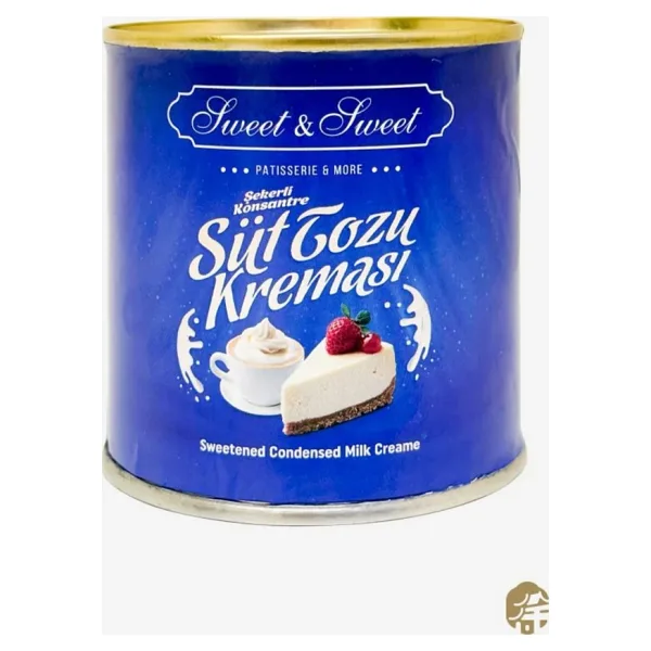 Sweet & Sweet Sweet&Sweet Sweetened Condensed Milk Yoğunlaştırılmış Şekerli Süt Tozu Kreması 370 G.