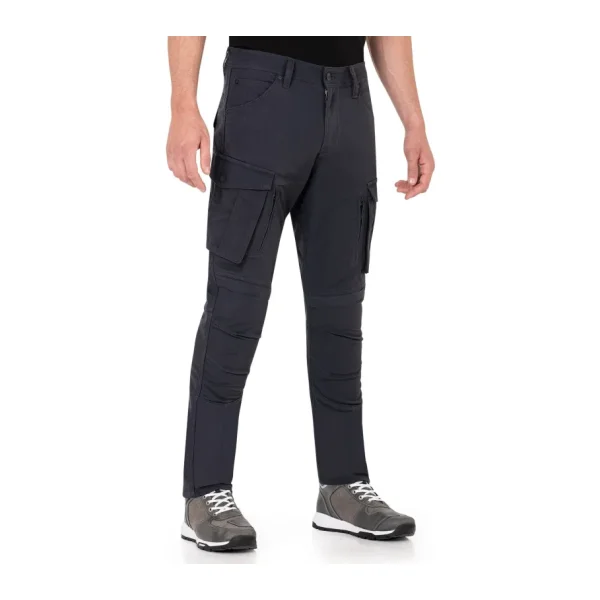 The Biker Jeans Truva Cargo Black Erkek Motosiklet Pantolonu