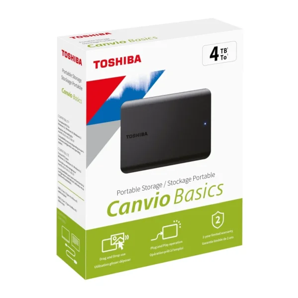 Toshiba Canvio Basics HDTB540EK3CA USB 3.2 2.5" 4 TB Harici Harddisk