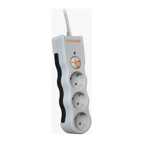 Tunçmatik Powersurge 3 1050 Joule Anahtarlı 1.5 M 3'lü Akım Korumalı Priz