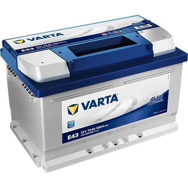 Varta Blue Dynamic E43 Alçak 12 V 72 Ah 680 CCA Akü - 2025