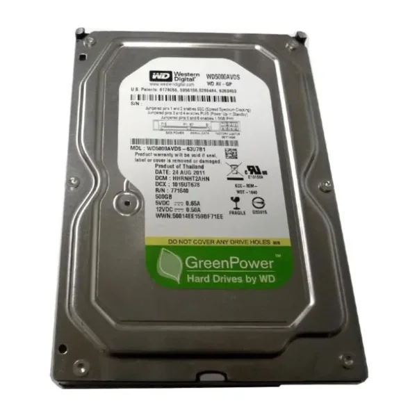 Western Digital Green WD5000AVDS SATA 2.0 IntelliPower 3.5" 500 GB Harddisk