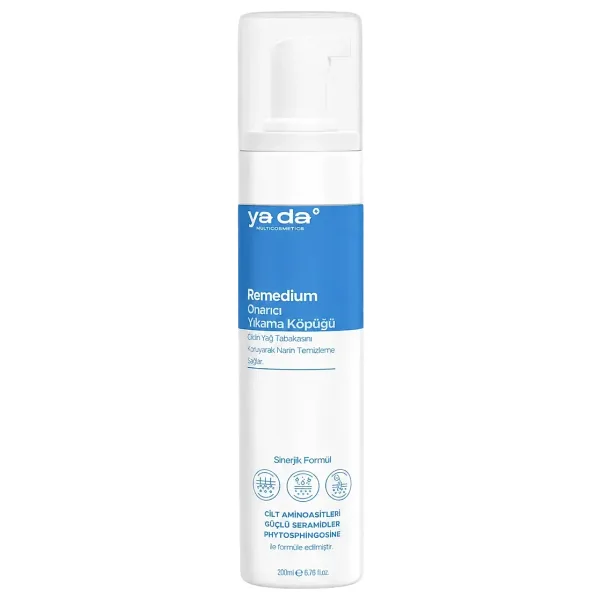 ya-da Remedium Hassas Cilt Temizleme Köpüğü | Ceramide ve Aminoasit İçeren Günlük Yüz Temizleyici 200 ml