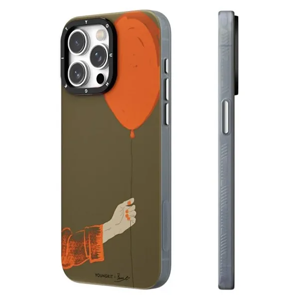 Youngkit Orange Flying Balloon iPhone 13 Pro Max Magsafe Kılıf