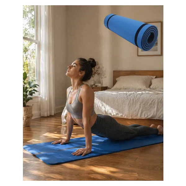 10 Mm Fitness Ve Pilates Matı Kaydırmaz Taban Konforlu Spor Minderi Hafif Taşınabilir
