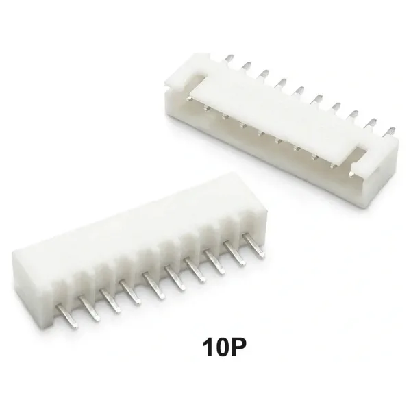 10 Pin JST-XHB 2.54 Düz Tunik Konnektör Erkek