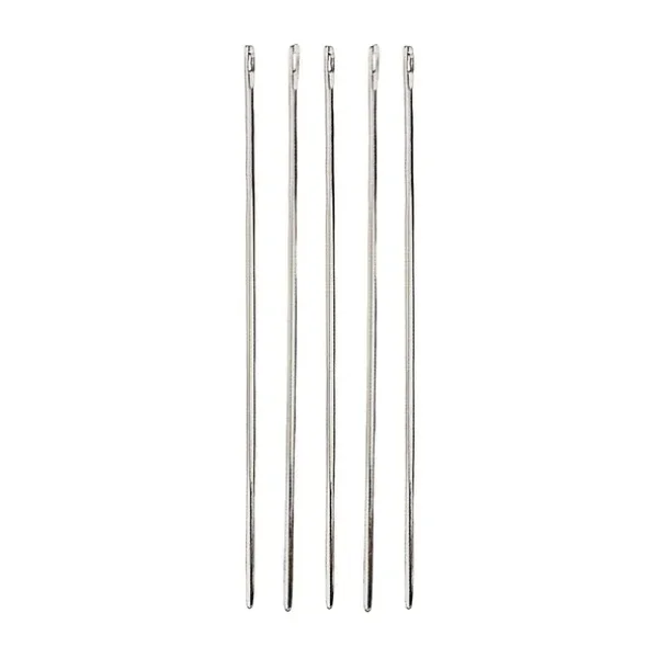 4 No 1,3 Mm 8 Cm 5 Adet Çuvaldız Deri Hobi Saraç El Dikiş Iğnesi