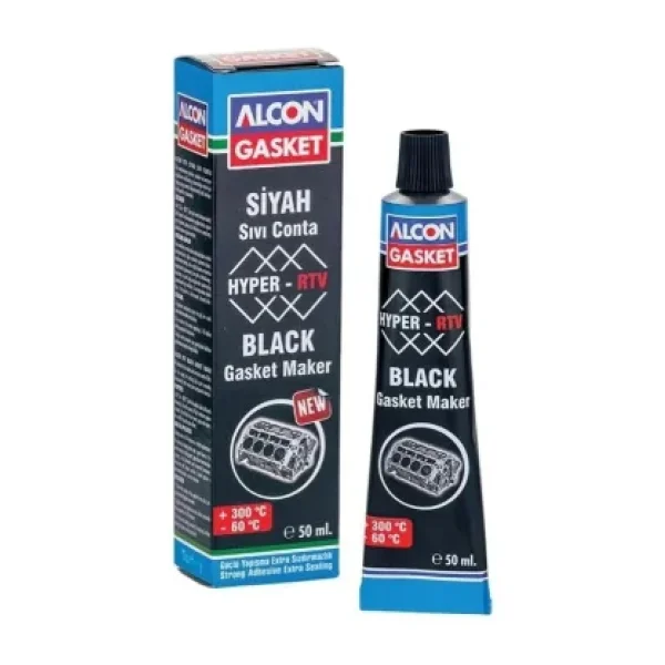 Alcon M-3315 50 ml Hyper-RTV Siyah Nötr Sıvı Conta