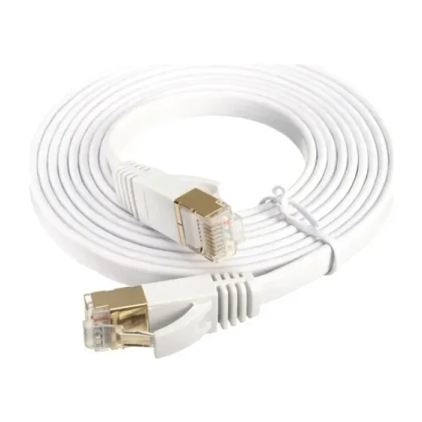 Alfais 4262 Cat7 Ethernet Rj45 Internet Kablosu 10 Metre Yassı 10gbps 600mhz
