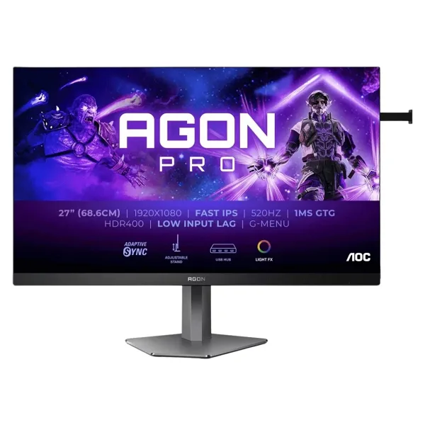 AOC AGON Pro AG276FK 27" 0.5 ms Full HD Pivot IPS 520 Hz Oyuncu Monitörü