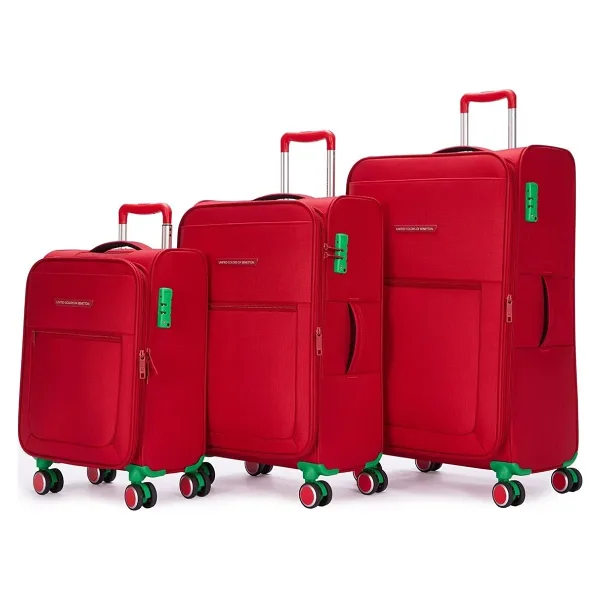 Benetton BNT2800 Kumaş Kabin + Orta + Büyük Boy 3'lü Valiz Seti