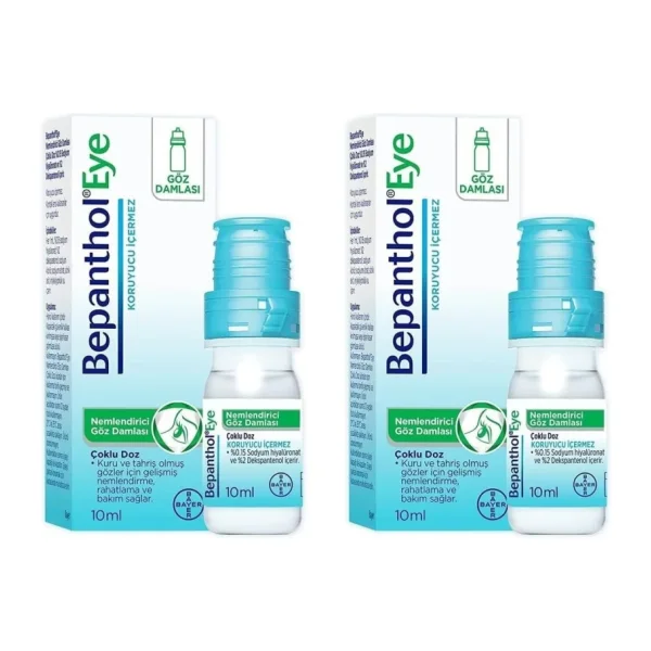 Bepanthol Eye Nemlendirici Göz Damlası 10 ml 2 Adet