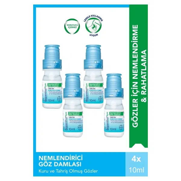 Bepanthol Eye Nemlendirici Göz Damlası 10 Ml X 4 Adet