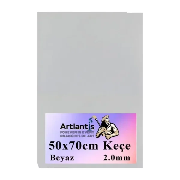 Beyaz Kece 50X70 Cm 2.0 Mm 1 Adet Renkli Hobi Kecesi Elisi Kecesi Anasinifi Kres Okul Oncesi