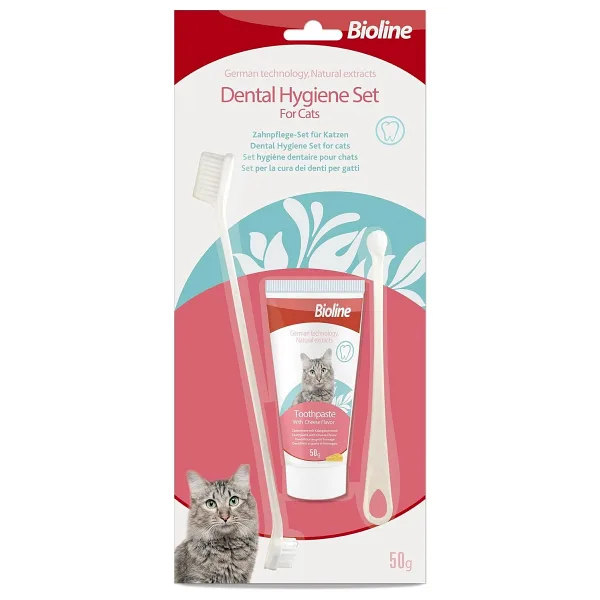 Bioline Peynir Aromalı Kedi Ağız Bakım Seti