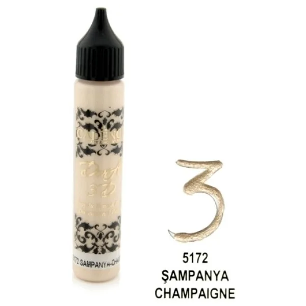 Cadence Şampanya - 3D Boyutlu Boncuk Boya 25 ml