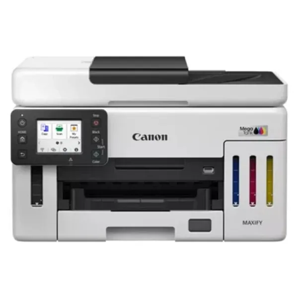 Canon Maxify GX6140 Wi-Fi + Tarayıcı + Fotokopi Renkli Çok Fonksiyonlu Tanklı Mürekkep Püskürtmeli Yazıcı - Orjinal Mürekkepli