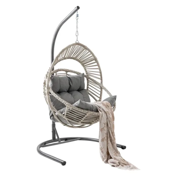 Capri Swing Nobel Tekli Rattan Bahçe Balkon Salıncağı