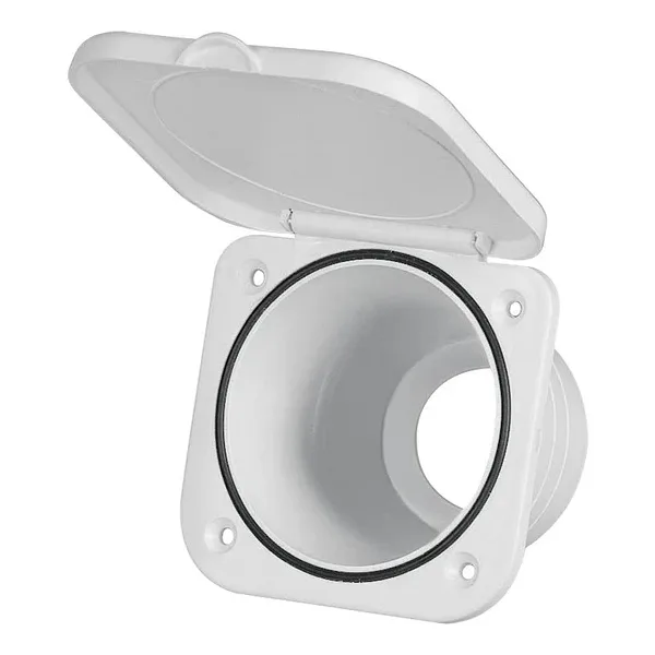 Case for Water Tap, w/Lid, Square 95x95mm, White