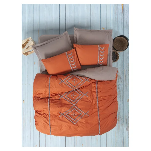 Cotton Box Puff Liya Nakışlı Çift Kişilik Nevresim Takımı