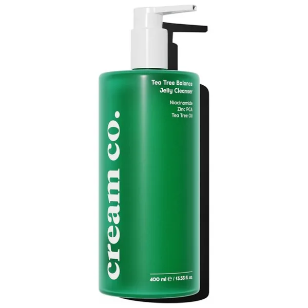 Cream Co. Sivilce & Akne & Siyah Nokta Karşıtı Yüz Temizleme Jeli, Niacinamide Çay Ağacı Yağı, 400 ml - Option-1